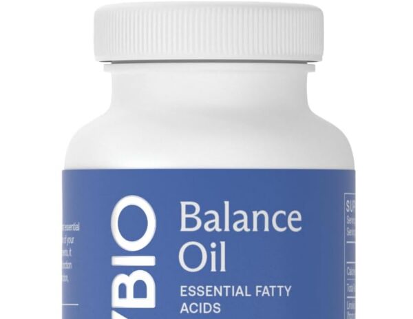 BodyBio Omega Oils 3 & 6 - Essential Fatty Acids for Brain and Heart Health | Organic Safflower and Flax Seed Oil Blend | Cold-Pressed Oils | DHA EPA | Balance Oil 60 Softgel
