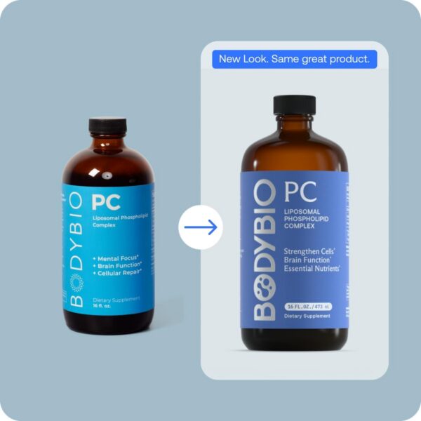 BodyBio PC - Phosphatidylcholine for Brain Health, Mental Clarity, Cognitive Function, Cellular Repair & Healthy Aging, Phosholid Complex Supplement for Gentle Daily Detox - Image 4