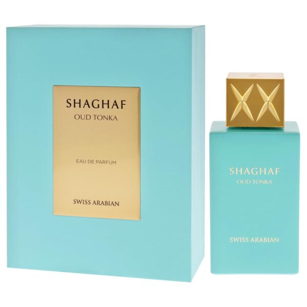 Swiss Arabian Shaghaf Oud Tonka - Vanilla Perfume with Warm Amber Fragrance - Earthy and Woody Allure - Enchanting Fusion of Arabic Perfume - 2.5 oz - Image 2
