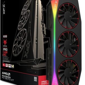 XFX Mercury AMD Radeon RX 9070XT OC Magnetic Air Edition with RGB 16GB GDDR6 HDMI 3xDP, AMD RDNA 4 RX-97TMARGBA