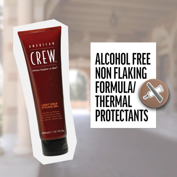 American Crew Men's Hair Gel, Light Hold Styling Product, 13.1 fl oz - Image 4