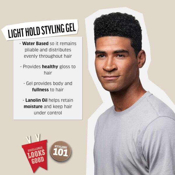 American Crew Men's Hair Gel, Light Hold Styling Product, 13.1 fl oz - Image 2