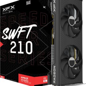 XFX Speedster SWFT210 Radeon RX 7600XT CORE Gaming Graphics Card with 16GB GDDR6 HDMI 3xDP, AMD RDNA 3 RX-76TSWFTFP