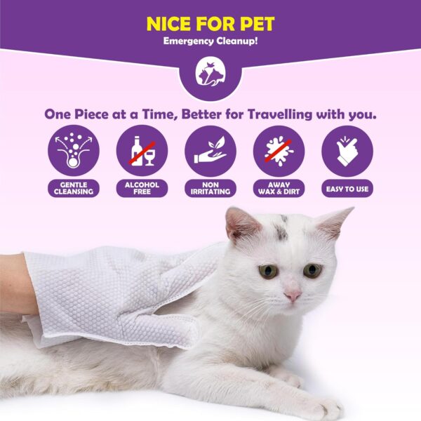 Flintstone Dog Wipes Cleaning Deodorizing - Hypoallergenic Cat Wipes - Extra Thick Wet Dog Wipes for Paws and Butt - Daily Care & Travel Pet Wipes - Latest Pet Wipes for Dogs, Puppy & Cats – 24pcs - Image 3